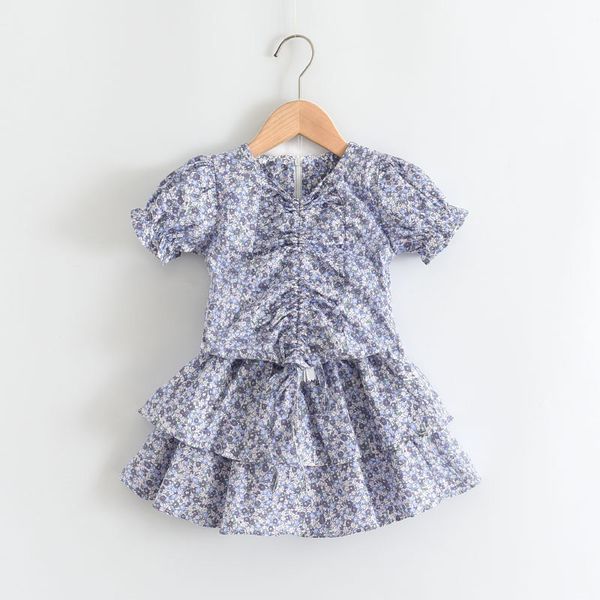 girl clothes set cute puff sleeve v-neck short-sleeved + floral cake skirt two-piece summer children's 210515, White
girl clothes set cute puff sleeve v-neck short-sleeved + floral cake skirt two-piece summer children's 210515, White