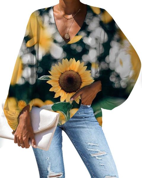 women's blouses & shirts mozoeyu large size blouse sunflower print 2021 casual loose long sleeve shirt plus v-neck female pullover, White
women's blouses & shirts mozoeyu large size blouse sunflower print 2021 casual loose long sleeve shirt plus v-neck female pullover, White