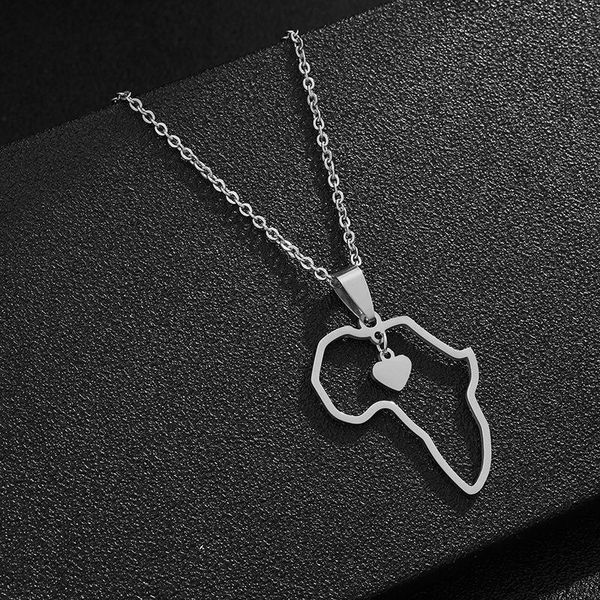 pendant necklaces gold color africa map stainless steel women girls heart african of maps jewelry charms gifts fashion, Silver
pendant necklaces gold color africa map stainless steel women girls heart african of maps jewelry charms gifts fashion, Silver