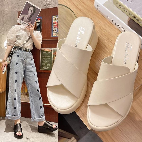 slippers 2021 slope heel thick bottom women's shower shoes lightweight leisure beach swimming pool, Black
slippers 2021 slope heel thick bottom women's shower shoes lightweight leisure beach swimming pool, Black