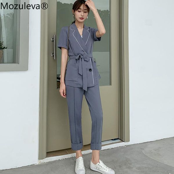 bornsra casual double breasted women pant suit short sleeve notched blazer jacket & high waist 2021 office wear women's two piece pants, White
bornsra casual double breasted women pant suit short sleeve notched blazer jacket & high waist 2021 office wear women's two piece pants, White