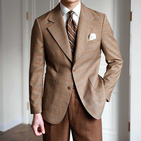 casual suit plaid men blazers business retro classic single-breasted dress jacket slim fashion gentleman suit wedding coat 210527, White;black
casual suit plaid men blazers business retro classic single-breasted dress jacket slim fashion gentleman suit wedding coat 210527, White;black