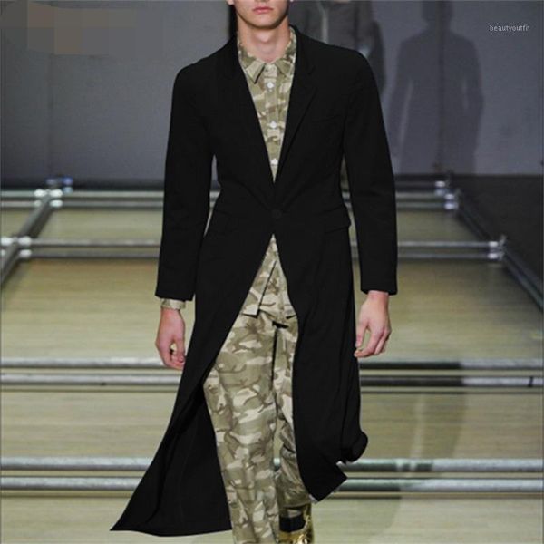 men's trench coats coat 2021 spring and autumn european american catwalk fashion simple long slim casual thin windbreaker jacket, Tan;black
men's trench coats coat 2021 spring and autumn european american catwalk fashion simple long slim casual thin windbreaker jacket, Tan;black