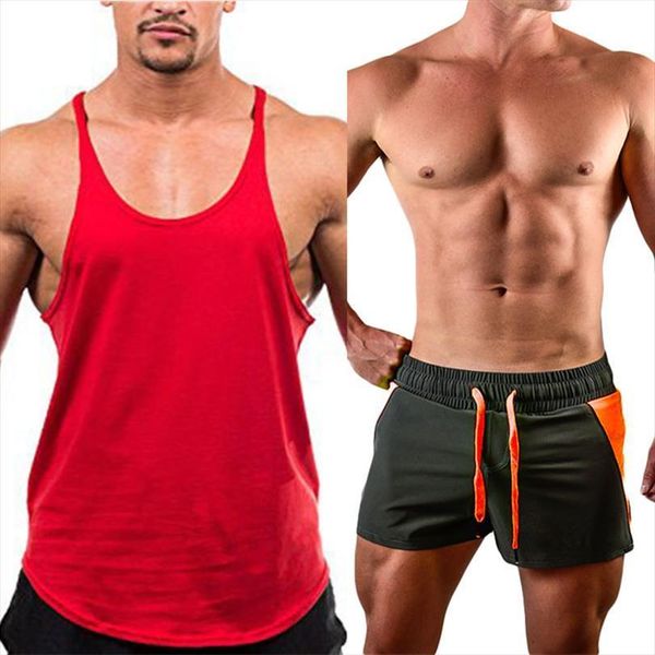 workout tank mens training running clothing bodybuilding muscle sleeveless singlets fashion fitness vest shorts suit, White;black
workout tank mens training running clothing bodybuilding muscle sleeveless singlets fashion fitness vest shorts suit, White;black