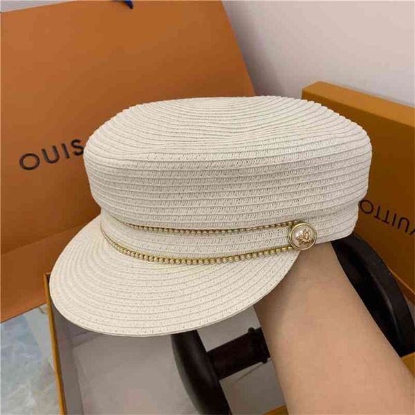 summer artist straw paper beret hat for women sun visor breathable cap outdoor casual painter sboy 210429, Blue;gray
summer artist straw paper beret hat for women sun visor breathable cap outdoor casual painter sboy 210429, Blue;gray