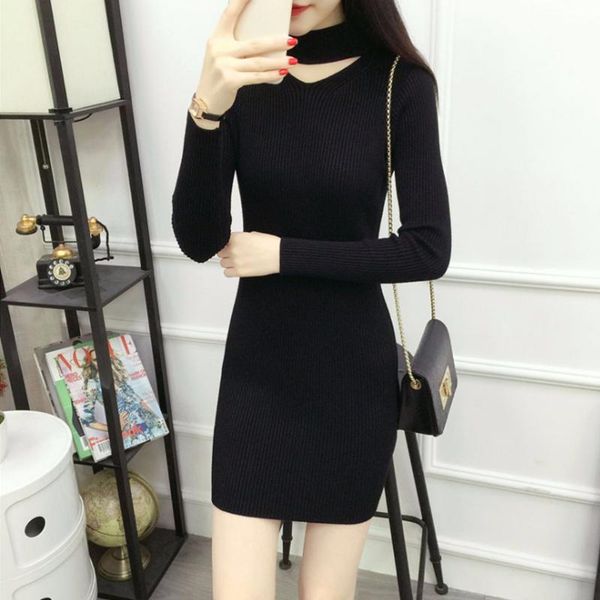 casual dresses knitted dress women halter v-neck solid colro long sleeve slim mini bodycon bottoming ol vestidos autumn winter, Black;gray
casual dresses knitted dress women halter v-neck solid colro long sleeve slim mini bodycon bottoming ol vestidos autumn winter, Black;gray