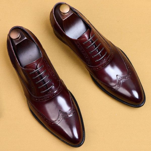 dress shoes handmade mens wingtip oxford black wine red genuine leather brogue men's classic business formal for men
dress shoes handmade mens wingtip oxford black wine red genuine leather brogue men's classic business formal for men