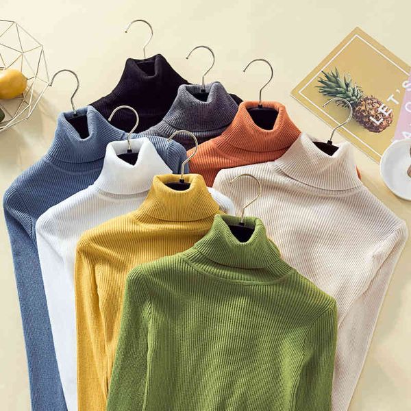 sweater turtleneck sweater women candy color knitwear female high elastic pullovers autumn winter ladies casual basic sweaters, White;black
sweater turtleneck sweater women candy color knitwear female high elastic pullovers autumn winter ladies casual basic sweaters, White;black