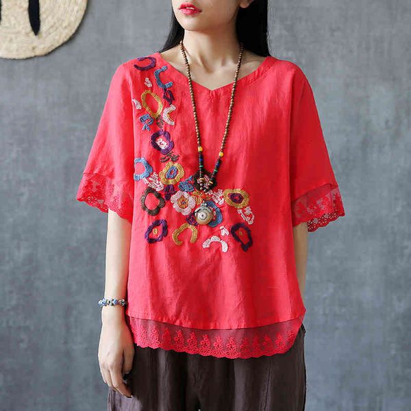 dress f. woman summer tshirt plus size vintage floral embroidery cotton linen shirt femme shredded lace-neck mmmx02, Black;gray
dress f. woman summer tshirt plus size vintage floral embroidery cotton linen shirt femme shredded lace-neck mmmx02, Black;gray