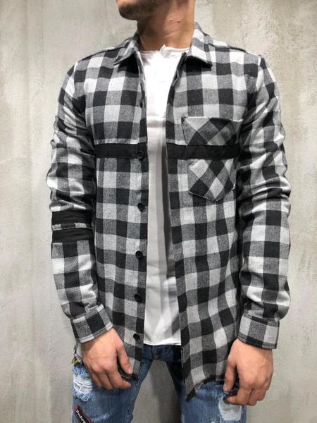 men's casual shirts autumn plaid shirt men fashion retro thin section man streetwear wild loose long-sleeved -3xl, White;black
men's casual shirts autumn plaid shirt men fashion retro thin section man streetwear wild loose long-sleeved -3xl, White;black