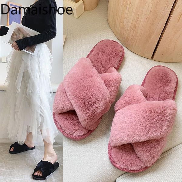 slippers furry slides for women short cross plush autumn and winter indoor warm retention material thickened open toe fluffy, Black
slippers furry slides for women short cross plush autumn and winter indoor warm retention material thickened open toe fluffy, Black