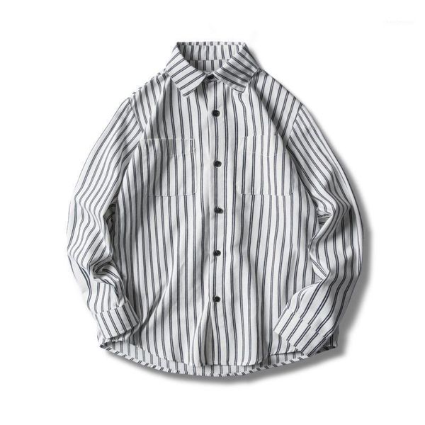 kaiz kaizhong fashion brand men's striped casual long sleeve shirt z617 in autumn 2021 dress shirts, White;black
kaiz kaizhong fashion brand men's striped casual long sleeve shirt z617 in autumn 2021 dress shirts, White;black