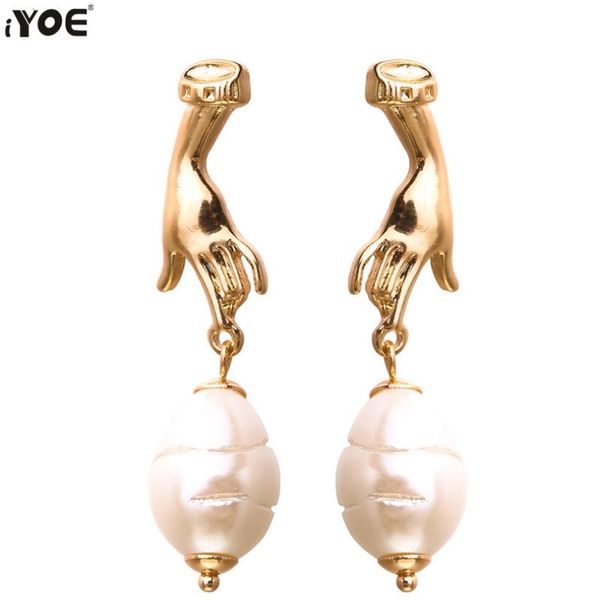 irregular natural peral drop earrings for women gold color metal finger shape earring female wedding party gift creative dangle & chandelier, Silver
irregular natural peral drop earrings for women gold color metal finger shape earring female wedding party gift creative dangle & chandelier, Silver