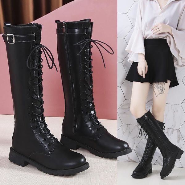 boots autumn 2021 women's korean version of large high barrel knight's with round head, medium heel and thick, Black
boots autumn 2021 women's korean version of large high barrel knight's with round head, medium heel and thick, Black