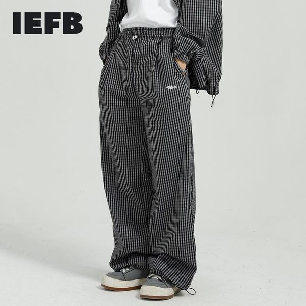 men's clothing 2021 spring plaid causal pants korean personality trend elastic waist drawstring casual trousers 9y5695, Black
men's clothing 2021 spring plaid causal pants korean personality trend elastic waist drawstring casual trousers 9y5695, Black