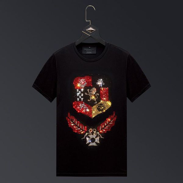 men's t-shirts size plus 2021 fashion drilling t shirts men brand summer streetwear short sleeve o neck slim tshirts camisetas hombre, White;black
men's t-shirts size plus 2021 fashion drilling t shirts men brand summer streetwear short sleeve o neck slim tshirts camisetas hombre, White;black
