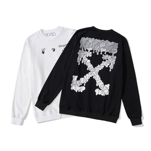 2021 spring autumn off new light gray arrow print casual round neck long sleeve sweater for men and women, Black
2021 spring autumn off new light gray arrow print casual round neck long sleeve sweater for men and women, Black