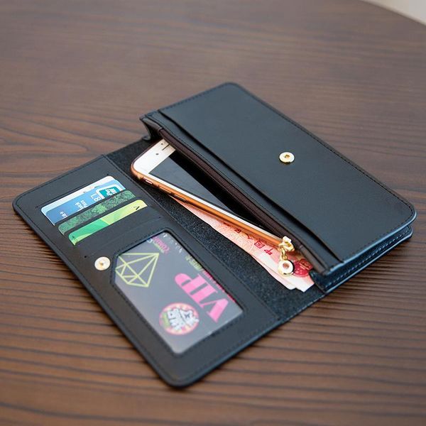 card holders simple fashion zipper holder travel wallet women pu leather coin multiple slots bag dh50kb, Brown;gray
card holders simple fashion zipper holder travel wallet women pu leather coin multiple slots bag dh50kb, Brown;gray