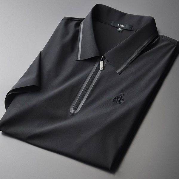 men's t-shirts 2021 summer milk like silky ice silk short sleeve t-shirt lapel zipper press printing half, White;black
men's t-shirts 2021 summer milk like silky ice silk short sleeve t-shirt lapel zipper press printing half, White;black