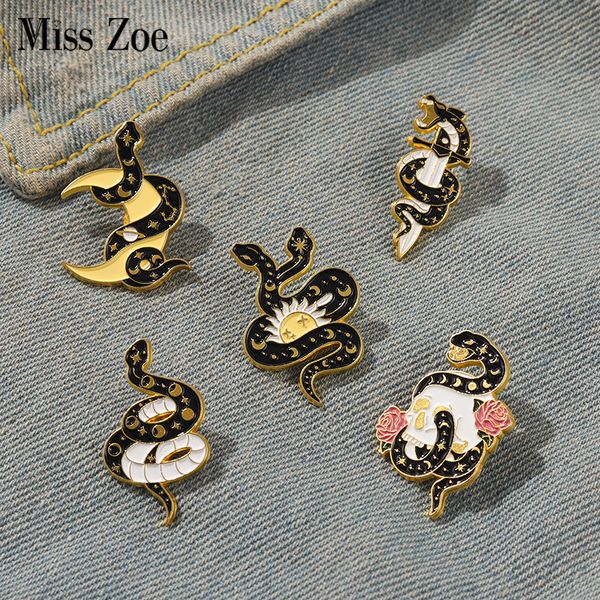 5style snake enamel pins sun flowers moon dagger brooch lapel badge bag cartoon gothic jewelry gift for kid friend, Gray
5style snake enamel pins sun flowers moon dagger brooch lapel badge bag cartoon gothic jewelry gift for kid friend, Gray