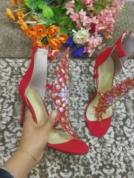 fashion woman red rhinestones peep toe high heel party sandal real pos large size custom make dress shoes, Black
fashion woman red rhinestones peep toe high heel party sandal real pos large size custom make dress shoes, Black