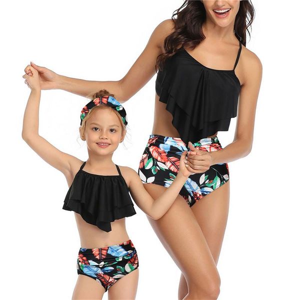 one-piece suits arrival mother-daughter matching swimsuit flounce strappy backless + leaf print pantie swimwear for girls, women
one-piece suits arrival mother-daughter matching swimsuit flounce strappy backless + leaf print pantie swimwear for girls, women