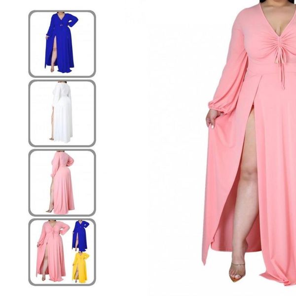casual dresses women hollow split hem oversized dress slim v-neck streetwear, Black;gray
casual dresses women hollow split hem oversized dress slim v-neck streetwear, Black;gray