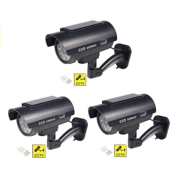 cameras 3pcs/1bag fake dummy camera solar simulation waterproof outdoor indoor cctv security surveillance with flashing red led
cameras 3pcs/1bag fake dummy camera solar simulation waterproof outdoor indoor cctv security surveillance with flashing red led