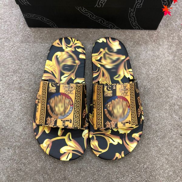 luxurys men slippers designer rubber slides sandal mens designers flat fashion shoes beach flip flops flower with box size 39-45 -g341, Black
luxurys men slippers designer rubber slides sandal mens designers flat fashion shoes beach flip flops flower with box size 39-45 -g341, Black