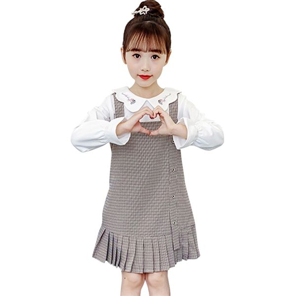 children clothes blouse + dress costume for girls plaid pattern girl casual style children's tracksuit 6 8 10 12 14 210527, White
children clothes blouse + dress costume for girls plaid pattern girl casual style children's tracksuit 6 8 10 12 14 210527, White