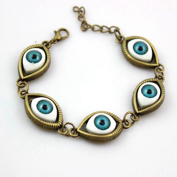 link, chain turkey good luck blue demon eye bracelet connector charm 5 bead cuff bangles for women gift jewelry bijoux, Black
link, chain turkey good luck blue demon eye bracelet connector charm 5 bead cuff bangles for women gift jewelry bijoux, Black