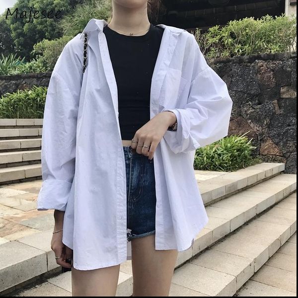white bouse plus size women shirt korean fashion clothing and long sleeve casual classic
white bouse plus size women shirt korean fashion clothing and long sleeve casual classic