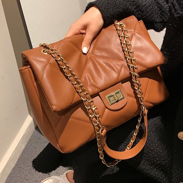 single shoulder bag women's large capacity 2021 autumn and winter texture rhombic lattice chain fashion shoulder messenger
single shoulder bag women's large capacity 2021 autumn and winter texture rhombic lattice chain fashion shoulder messenger