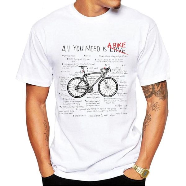 men's t-shirts funny anatomy bicycle design cool boy tees all you need a bikes lovers letter man t-shirt summer men short sleeve sport, White;black
men's t-shirts funny anatomy bicycle design cool boy tees all you need a bikes lovers letter man t-shirt summer men short sleeve sport, White;black
