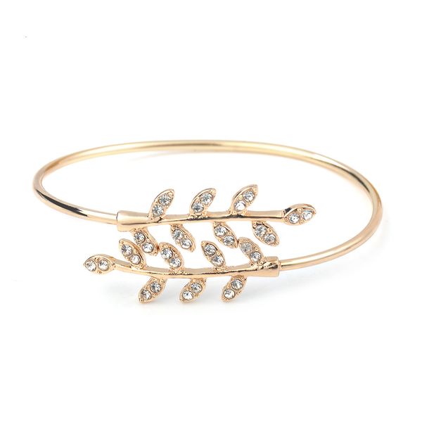fashion jewelry bracelet party rhinestone leaf bangles adjustable opening for women girl gift, Black
fashion jewelry bracelet party rhinestone leaf bangles adjustable opening for women girl gift, Black