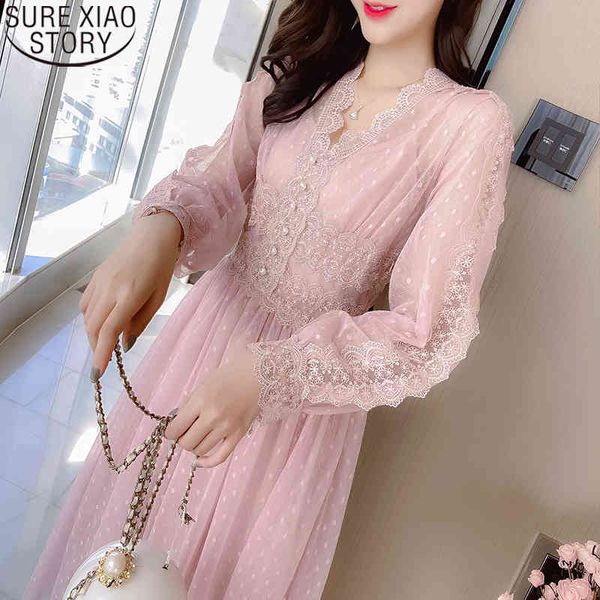 women lace mesh spliced v-neck french vintage long sleeve high waist midi dress two-piece set vestidos 10124 210417, Black;gray
women lace mesh spliced v-neck french vintage long sleeve high waist midi dress two-piece set vestidos 10124 210417, Black;gray