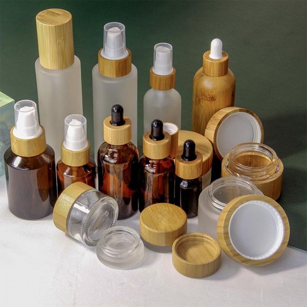 storage bottles & jars 50ml essential oil bamboo cover glass cosmetic package dropper bottle essence refillable 30ml perfume bottl
storage bottles & jars 50ml essential oil bamboo cover glass cosmetic package dropper bottle essence refillable 30ml perfume bottl