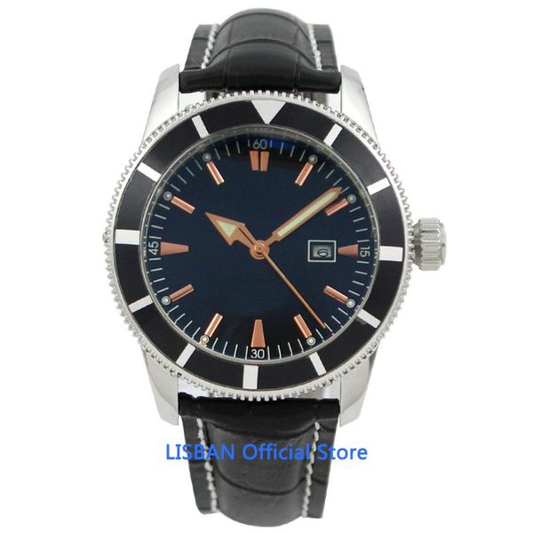 wristwatches 46mm sterile dial automatic mechanical mens watch miyota 8215 movement sapphire glass luminous wristwatch men leather strap, Slivery;brown
wristwatches 46mm sterile dial automatic mechanical mens watch miyota 8215 movement sapphire glass luminous wristwatch men leather strap, Slivery;brown