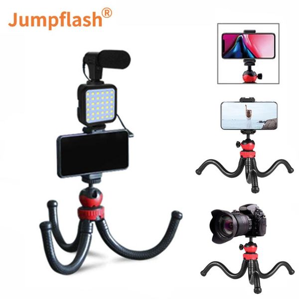 jumpflash vlogging kits phone holder vlog tripod 6500k mini led video fill light with remote control microphone tripods
jumpflash vlogging kits phone holder vlog tripod 6500k mini led video fill light with remote control microphone tripods