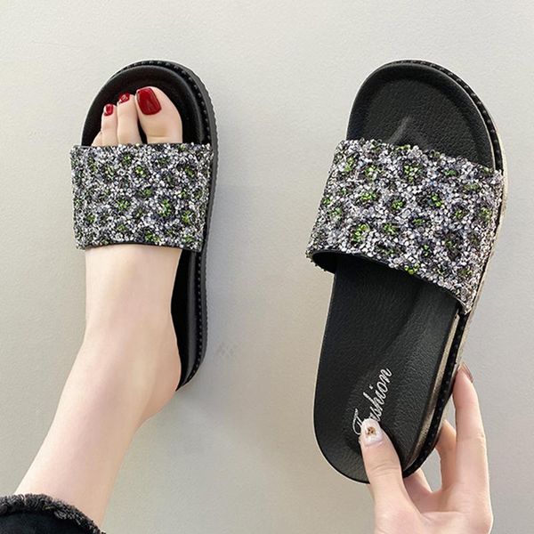 slippers women glitter big size crystal diamond sandals summer fashion bling beach slipper ladies round toe party shoes, Black
slippers women glitter big size crystal diamond sandals summer fashion bling beach slipper ladies round toe party shoes, Black