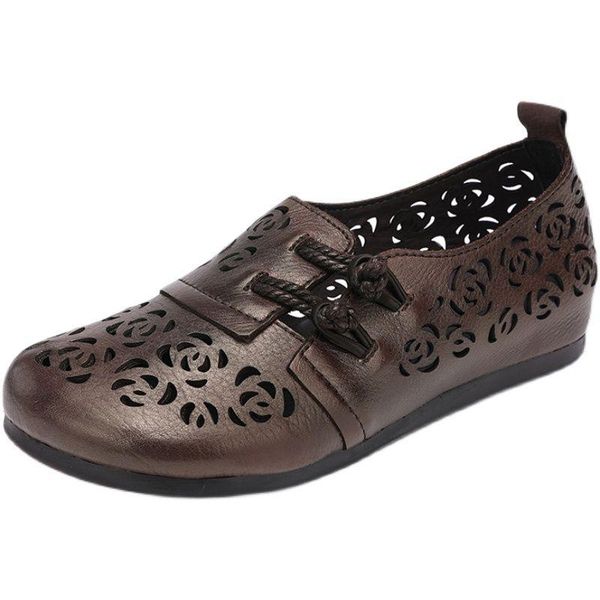 sandals summer women leather flat hollow non-slip comfortable ladies shoes brown loafers 2021, Black
sandals summer women leather flat hollow non-slip comfortable ladies shoes brown loafers 2021, Black