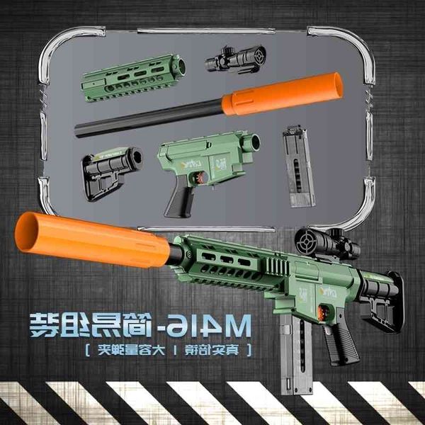 0135children's soft bullet electric m416 gun little boy's toy simulation chicken eating equipment
0135children's soft bullet electric m416 gun little boy's toy simulation chicken eating equipment