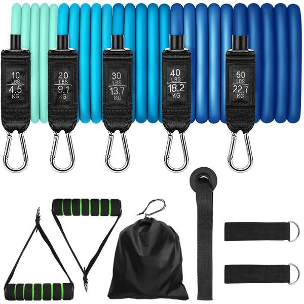 pcs resistance bands set fitness exercise tube pull rope elastic rubber training expander pilates home equipment
pcs resistance bands set fitness exercise tube pull rope elastic rubber training expander pilates home equipment