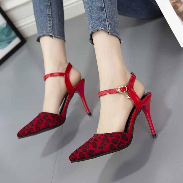 sandals summer women's shoes ankle strap fashion pointed stiletto high heels buckle leopard print heel, Black
sandals summer women's shoes ankle strap fashion pointed stiletto high heels buckle leopard print heel, Black