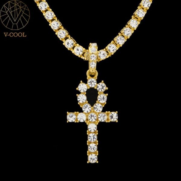 ankh mens women hip hop iced out gold rhinestone key of life egypt cross pendant tennis chain crystal necklace for men vp929 chains, Silver
ankh mens women hip hop iced out gold rhinestone key of life egypt cross pendant tennis chain crystal necklace for men vp929 chains, Silver