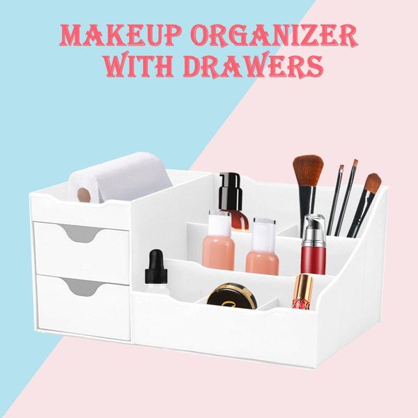 uncluttered designs makeup organizer with drawers white storage boxes & bins
uncluttered designs makeup organizer with drawers white storage boxes & bins