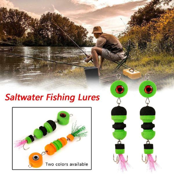 2pcs foam fishing lures fish bait kits with sharp high-carbon steel hooks hook easy to float
2pcs foam fishing lures fish bait kits with sharp high-carbon steel hooks hook easy to float