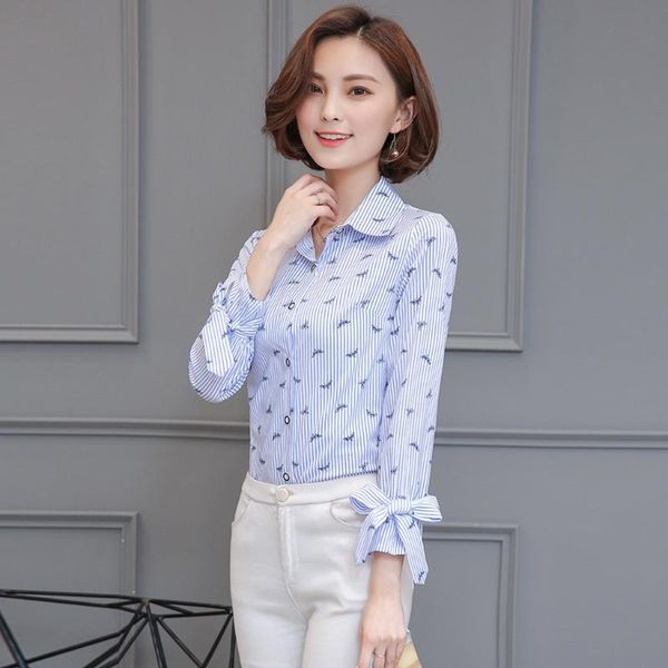 office ladies button blouses slim cute pattern print 2021 blouse full sleeve casual autumn turn-down collar women's & shirts, White
office ladies button blouses slim cute pattern print 2021 blouse full sleeve casual autumn turn-down collar women's & shirts, White