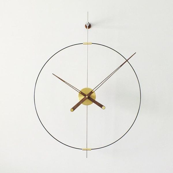 wall clocks nordic creative clock black walnut large pointer mute simple personality net red indoor home decoration
wall clocks nordic creative clock black walnut large pointer mute simple personality net red indoor home decoration