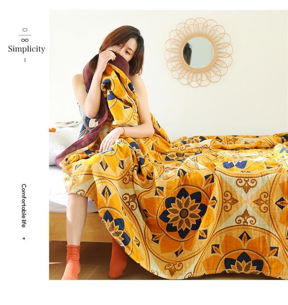 100% cotton gauze muslin towel blanket soft throw plaid on bed sofa plane travel bedspread summer home textile blankets
100% cotton gauze muslin towel blanket soft throw plaid on bed sofa plane travel bedspread summer home textile blankets